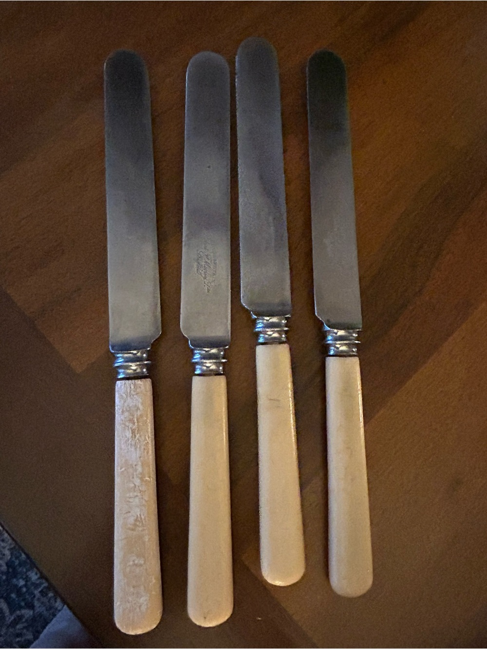 Robert F. Mosley Sheffield Set of 4 Dinner Knives Rusnorstain